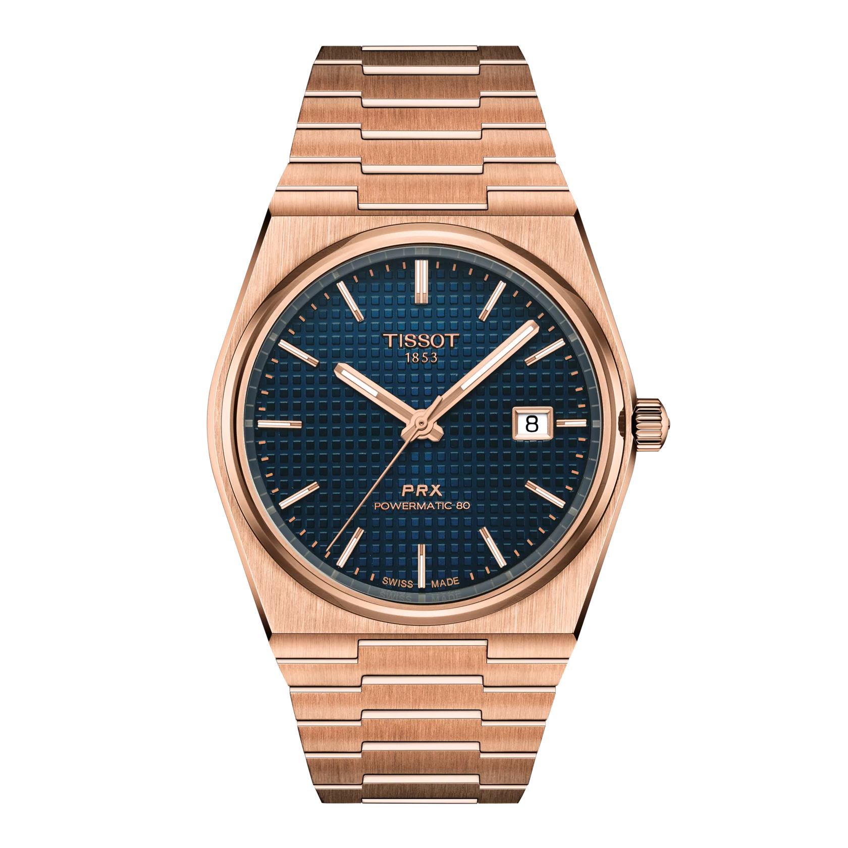 Tissot PRX Powermatic 80 Rose Gold / Blue T137.407.33.041.00