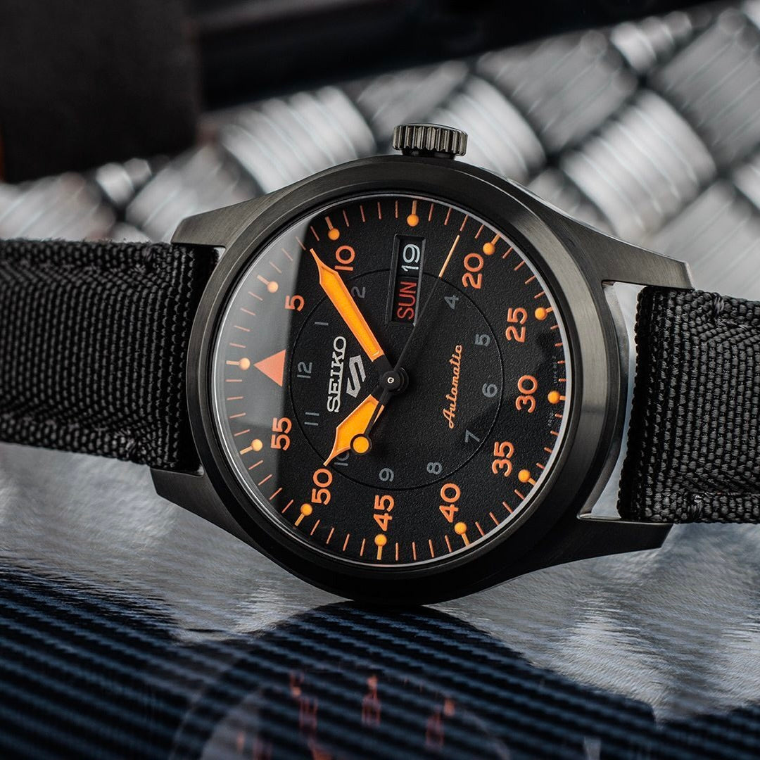 Seiko 5 Sports Field Watch Black Dial “Flieger” Automatic SRPH33K1