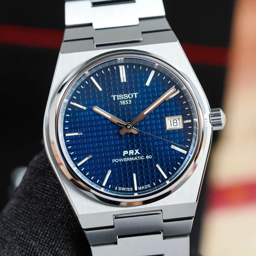 Tissot PRX Powermatic80 Titanium 38mm Blue Dial T137.807.44.041.00
