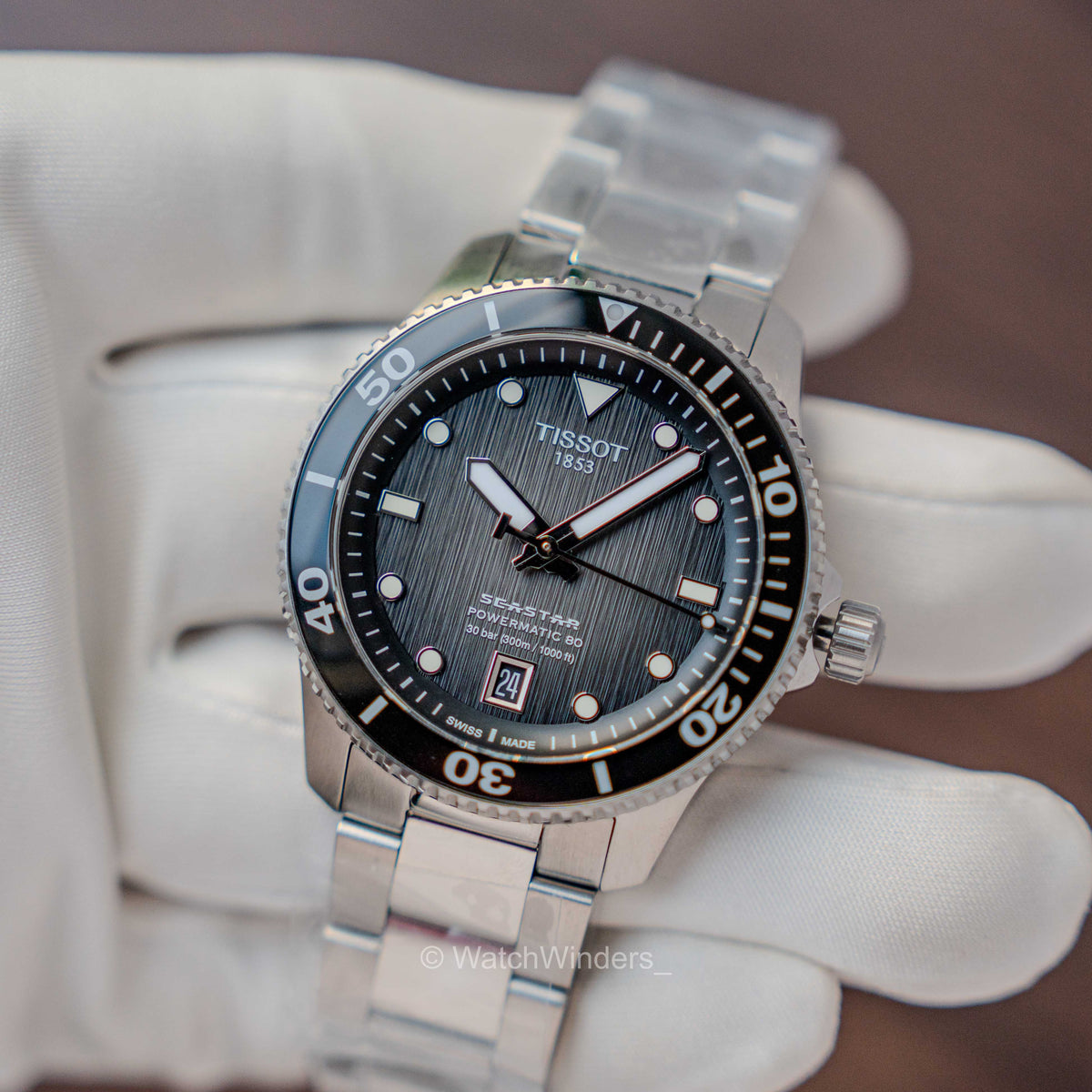 Tissot Seastar 1000 Powermatic80 Black Dial T120.807.11.051.00