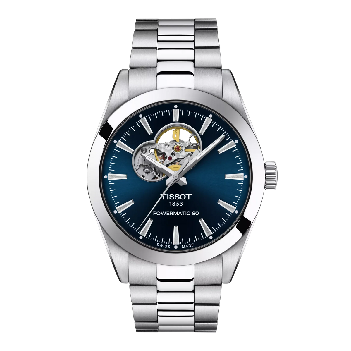 Tissot Gentleman Powermatic 80 Blue Open Heart T127.407.11.041.01