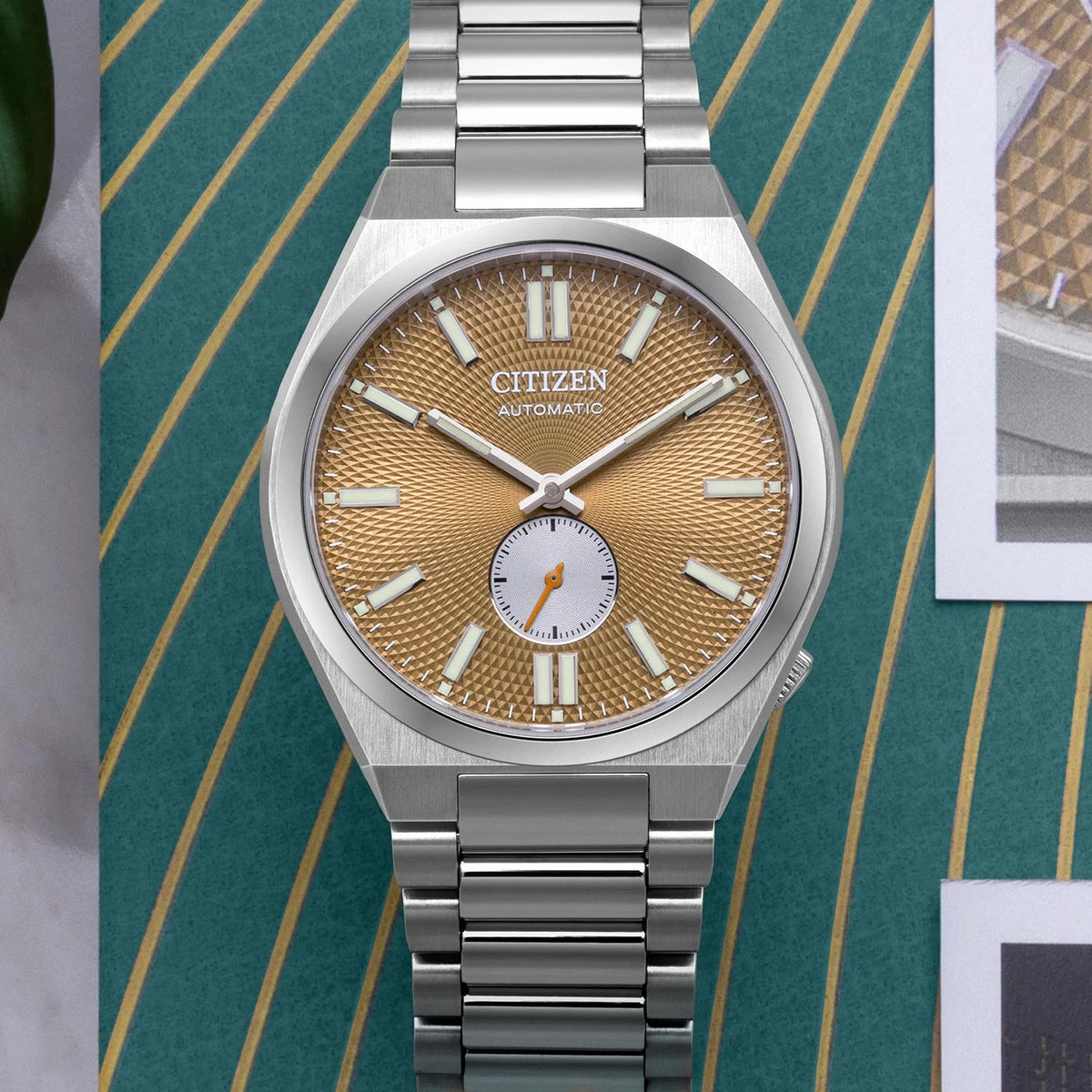 Citizen Small Second Automatic NK5010-51X Olive Green Dial