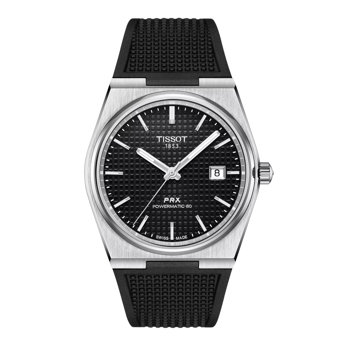 Tissot PRX Powermatic 80 40mm Black Dial Strap T137.407.17.051.00