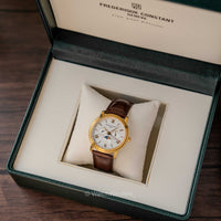 Frederique Constant Business Timer Moonphase Gold PVD FC-270SW4P5