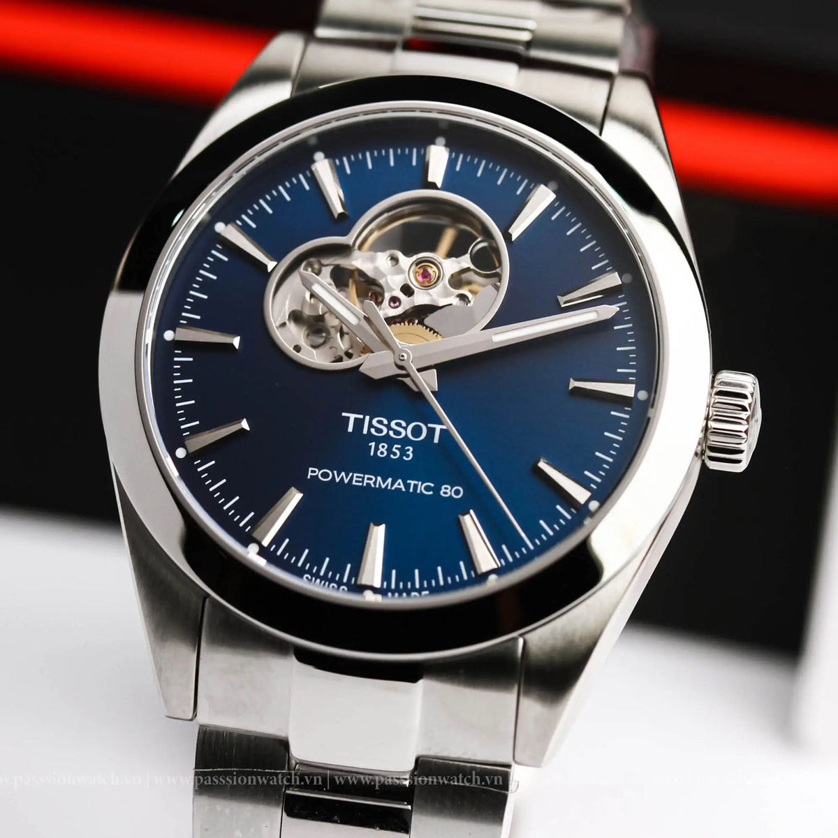 Tissot Gentleman Powermatic 80 Blue Open Heart T127.407.11.041.01