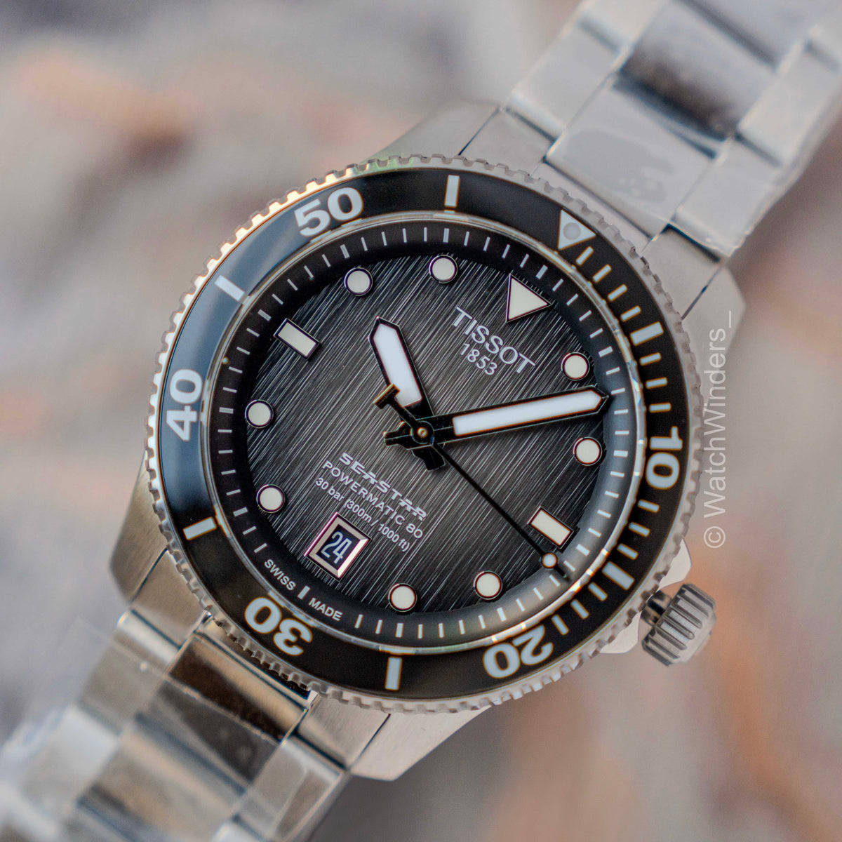 Tissot Seastar 1000 Powermatic80 Black Dial T120.807.11.051.00