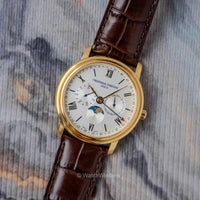 Frederique Constant Business Timer Moonphase Gold PVD FC-270SW4P5