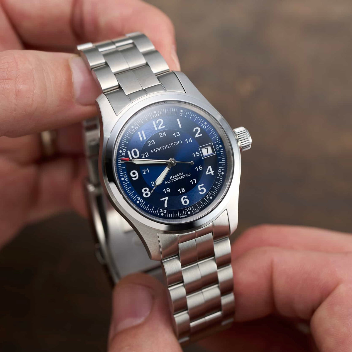 Hamilton Khaki Field Automatic 38mm Blue Dial H70455140