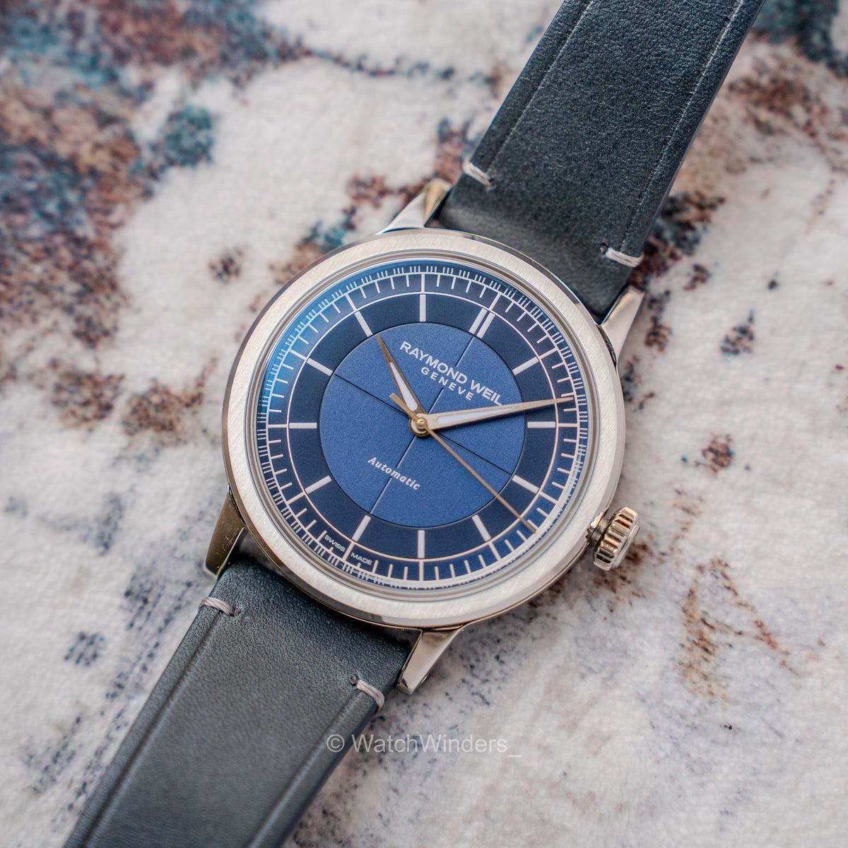 Raymond Weil Millesime Automatic Blue Dial 2925-STC-50001