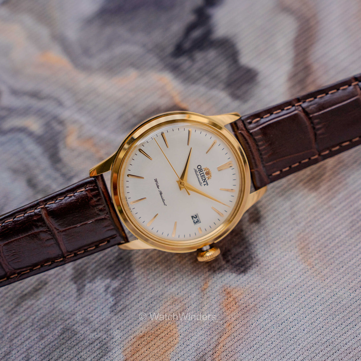 Orient Bambino Classic V7 White Gold Pvd 38mm Dial RA-AC0M01S