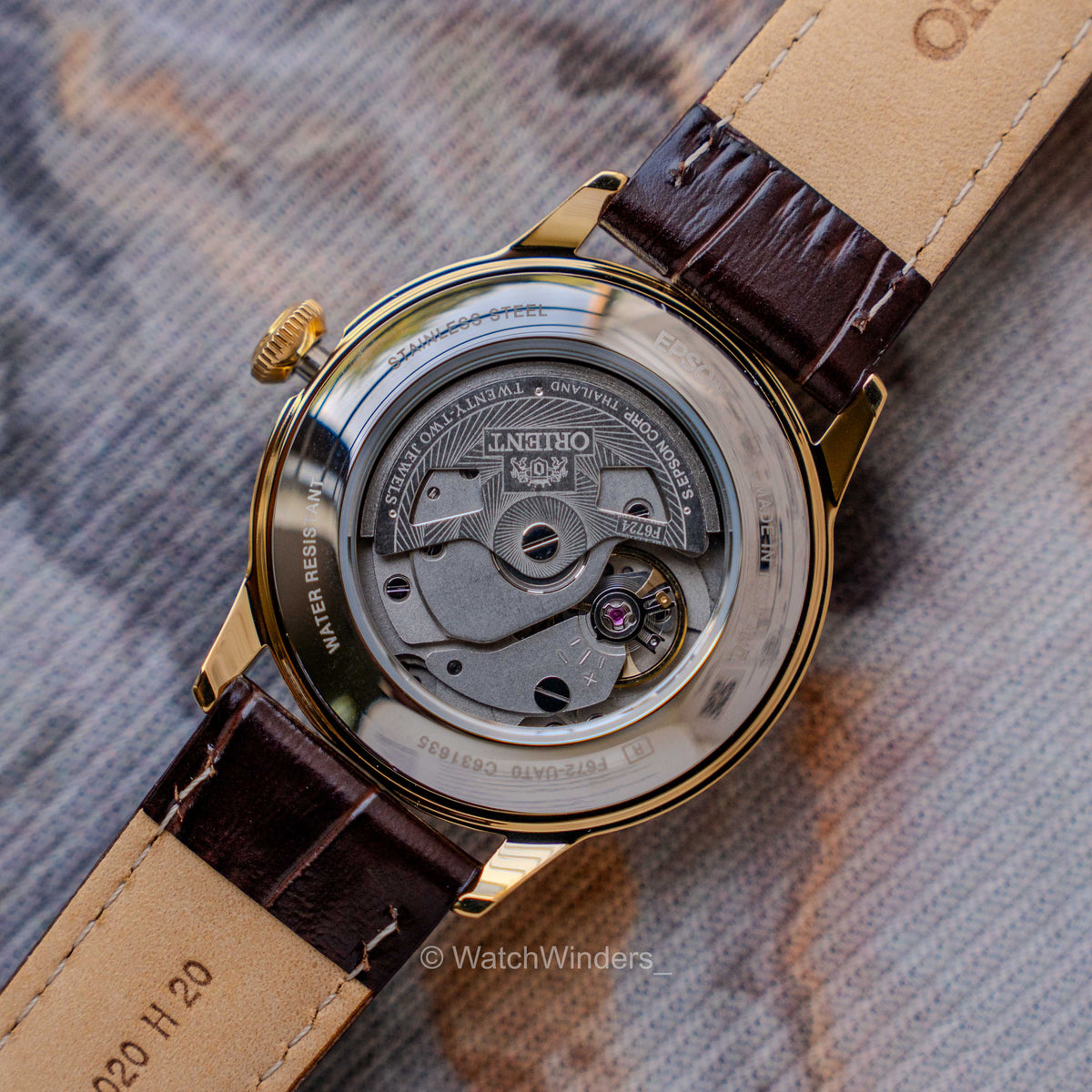 Orient Bambino Classic V7 White Gold Pvd 38mm Dial RA-AC0M01S