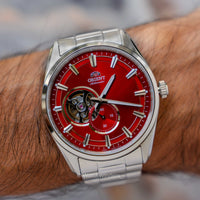 Orient Contemporary Small Seconds Open Heart Red Dial RA-AR0010R