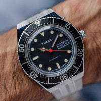 Timex - Q Timex Reissue TW2U78300ZV Black M79 Automatic