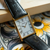 Seiko Tank Gold PVD Quartz Men SWR052