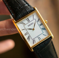 Seiko Tank Gold PVD Quartz Men SWR052