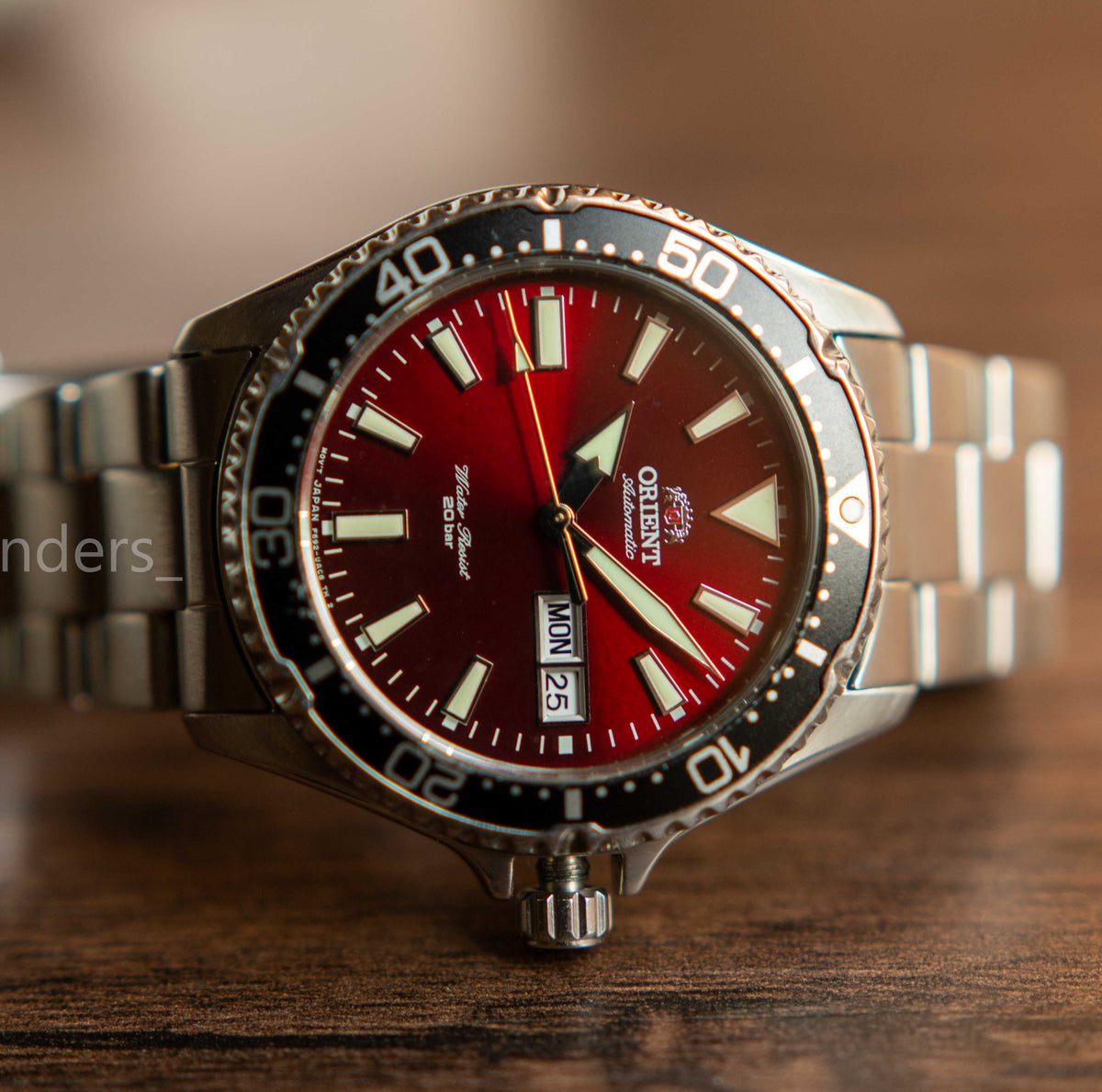 Orient Kamasu Red 200m Automatic Diver RA-AA0003R19A
