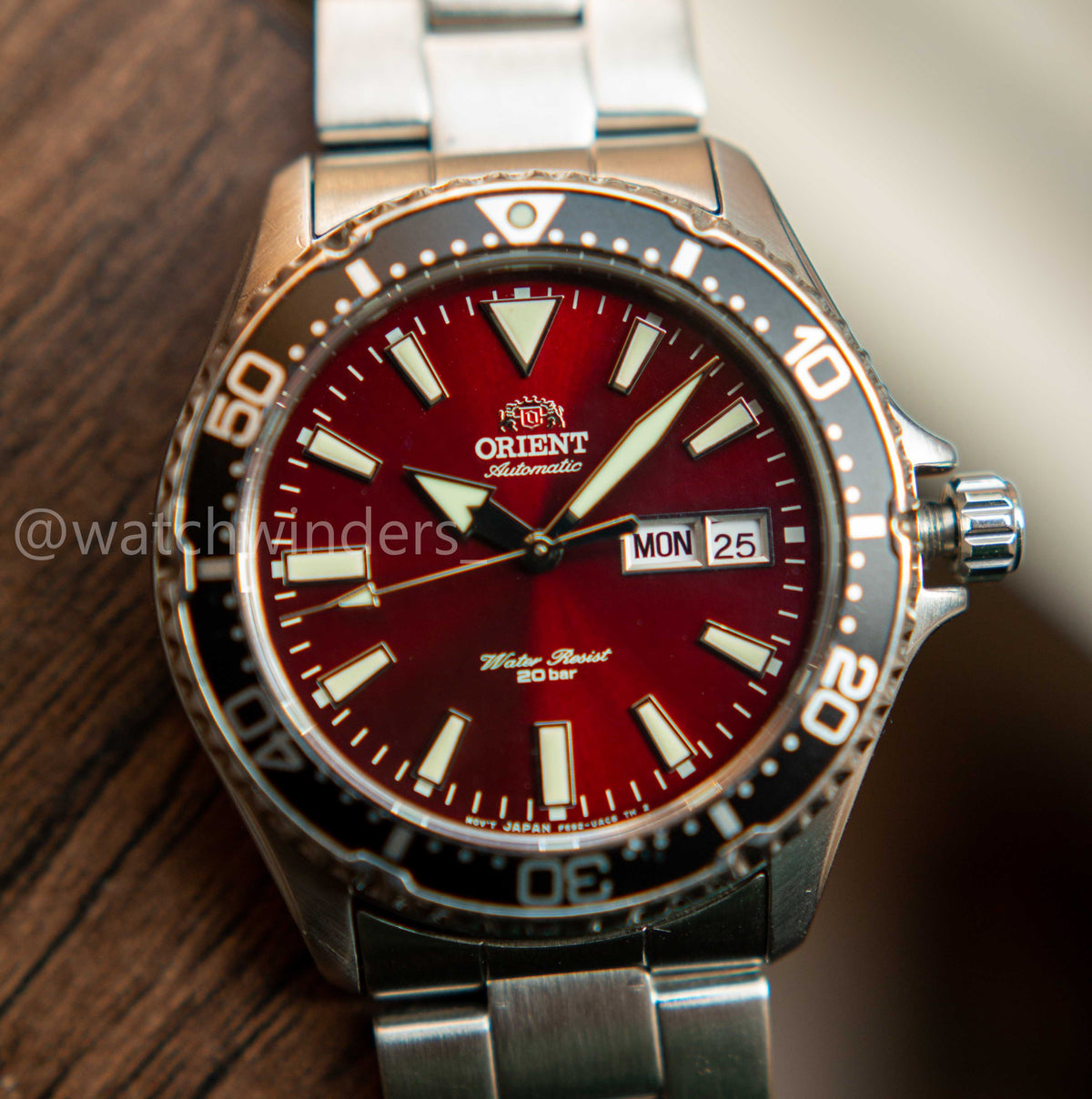 Orient Kamasu Red 200m Automatic Diver RA-AA0003R19A