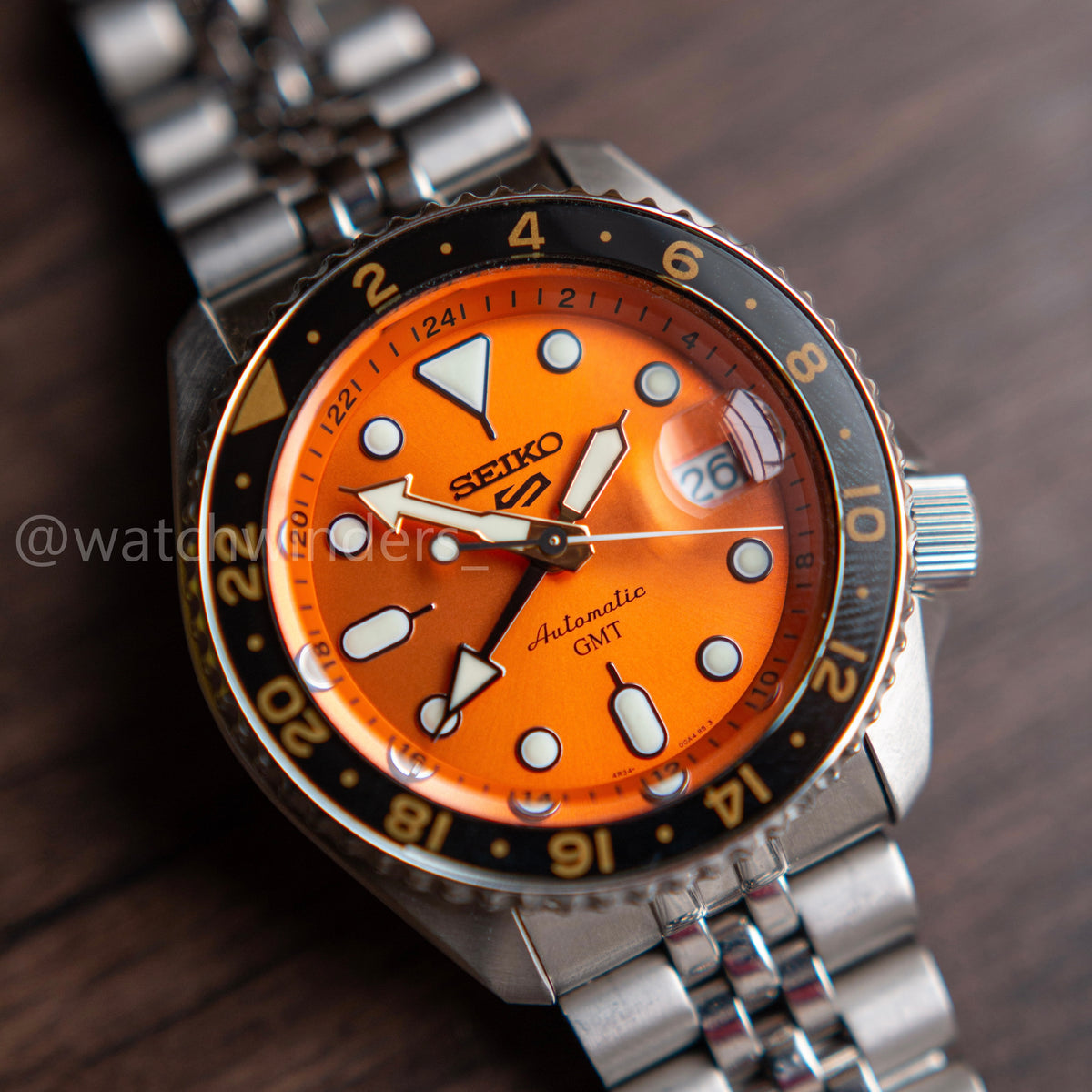 Seiko 5 Sport SKX GMT SSK005 Orange Dial