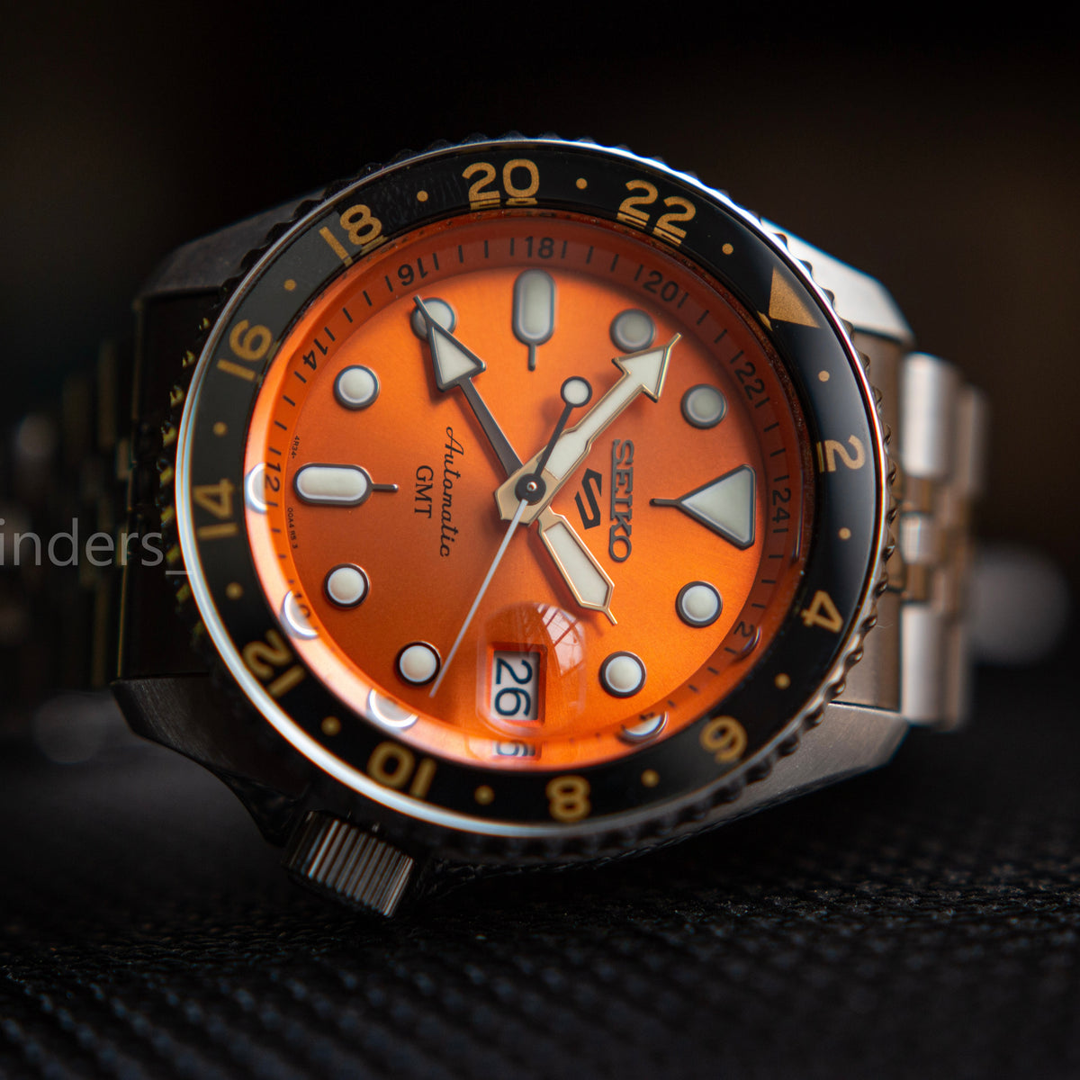 Seiko 5 Sport SKX GMT SSK005 Orange Dial