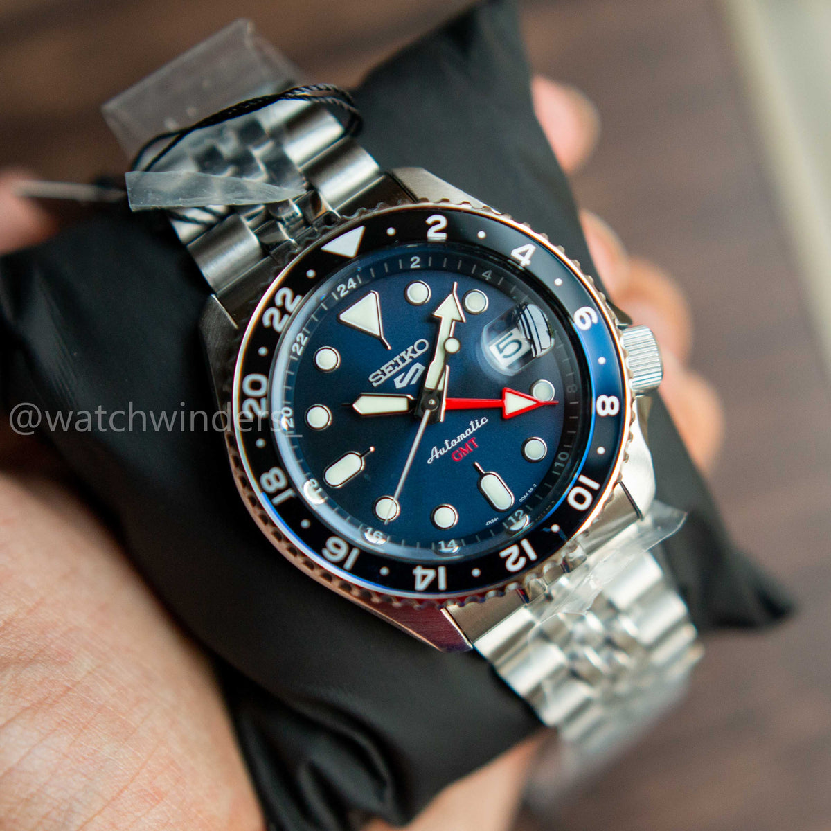 Seiko 5 Sport SKX GMT SSK003 Blue Dial