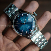 Seiko Presage Cocktail Time Blue moon Chain Blue Dial SRPB41J1