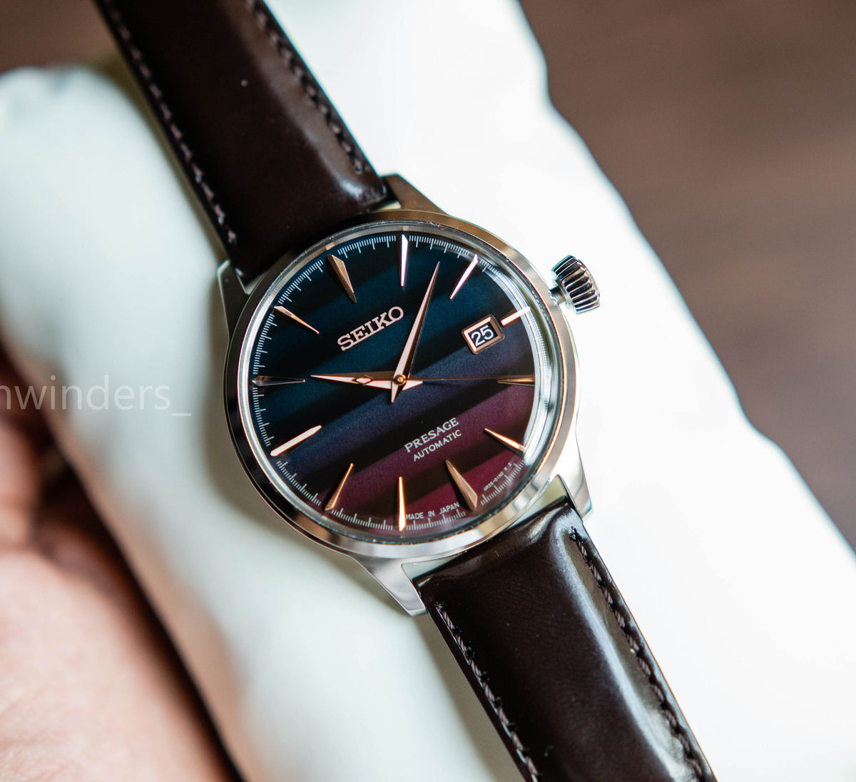 Seiko Presage Cocktail Time 'Purple Sunset' TRI-COLOR SRPK75 Limited Edition