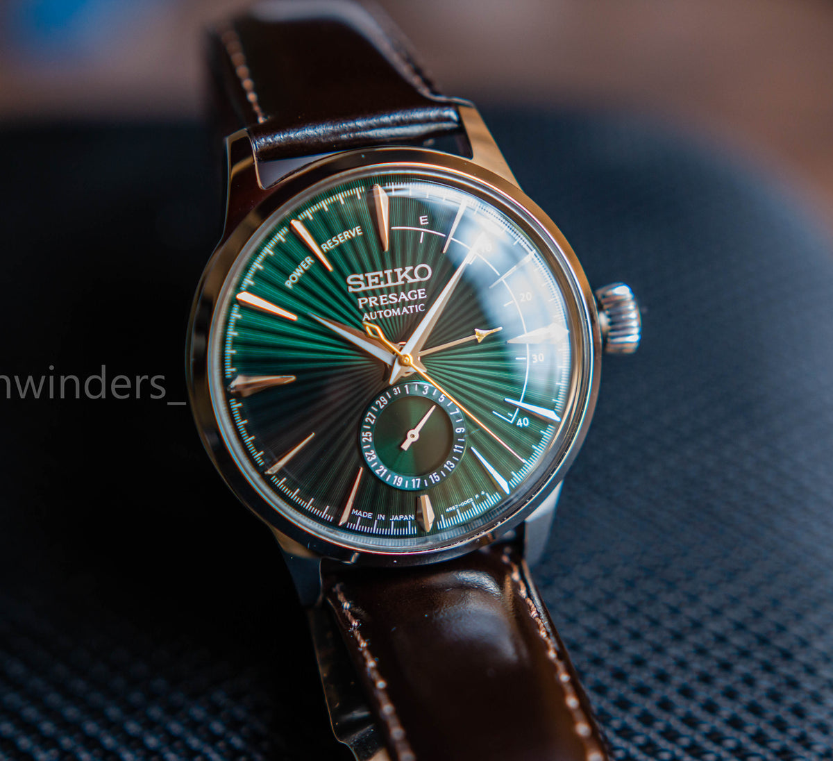 Seiko Presage Cocktail Time Power Reserve Green Dial SSA459J1