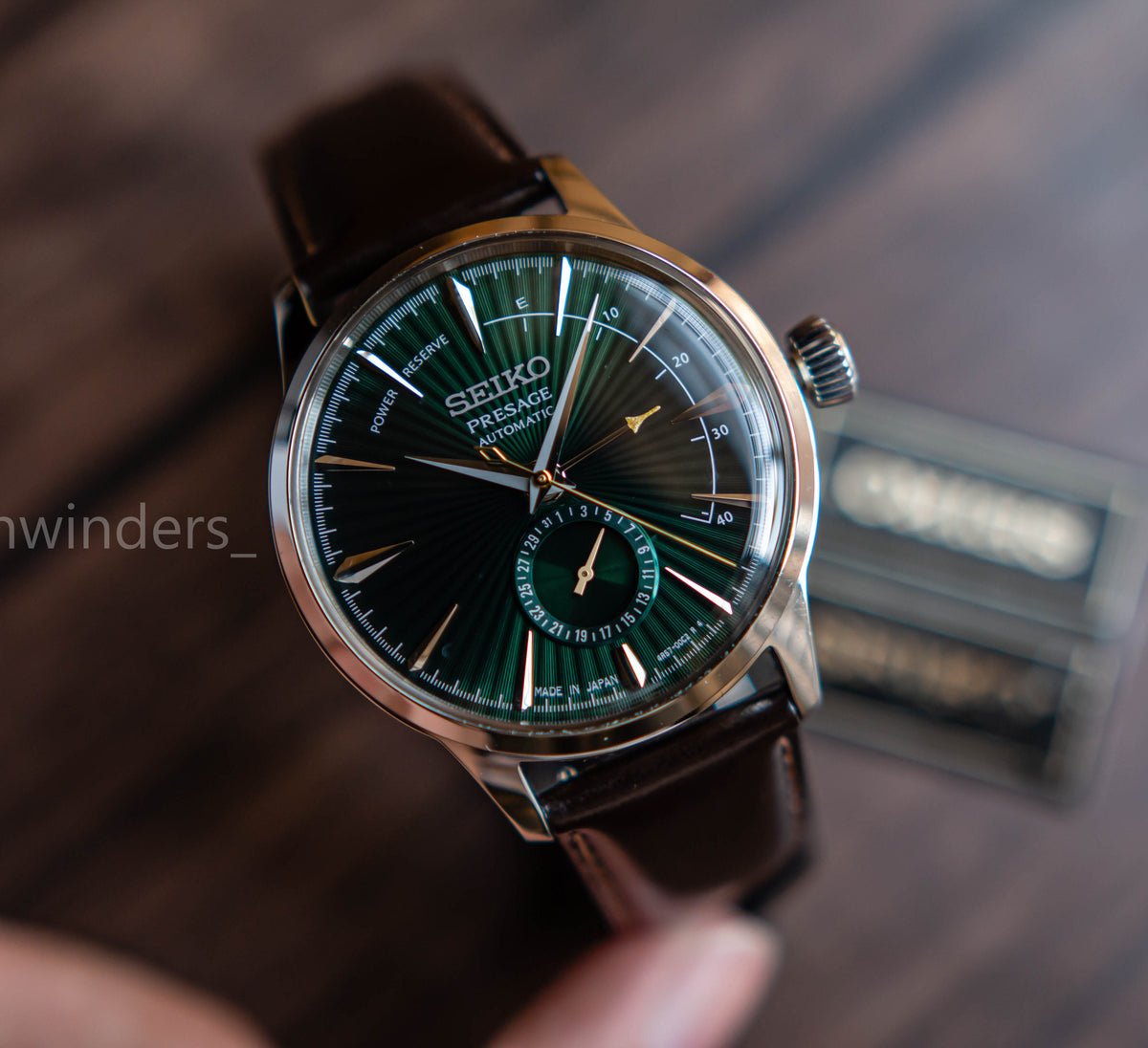 Seiko Presage Cocktail Time Power Reserve Green Dial SSA459J1