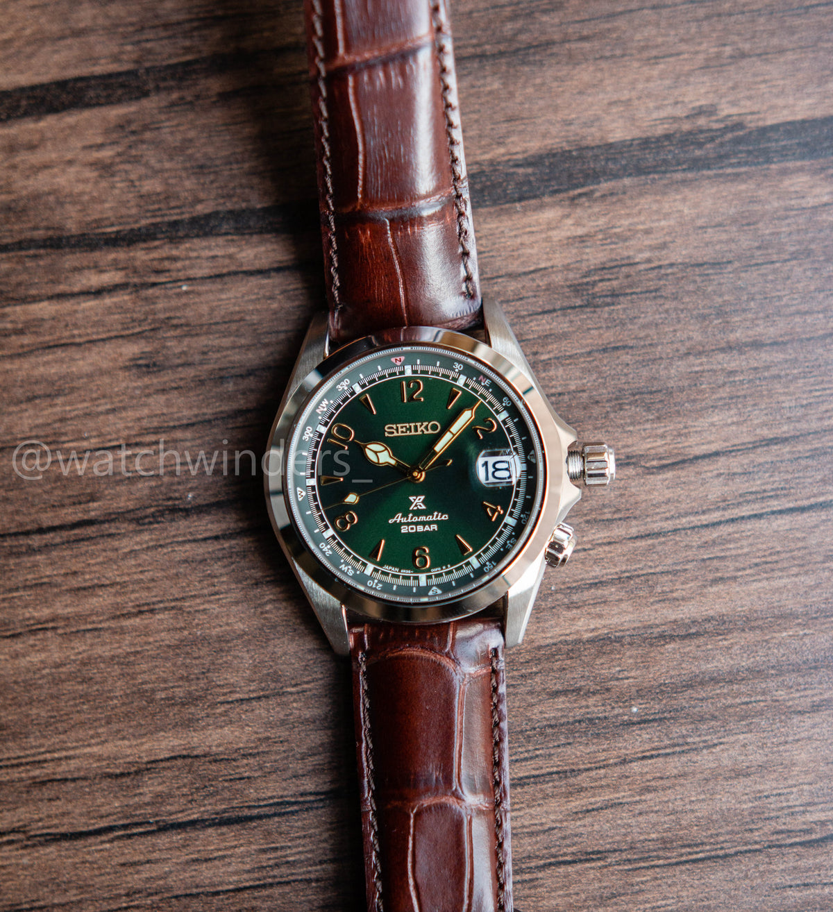 Seiko Prospex Alpinist Spb121j1 39mm Green Dial