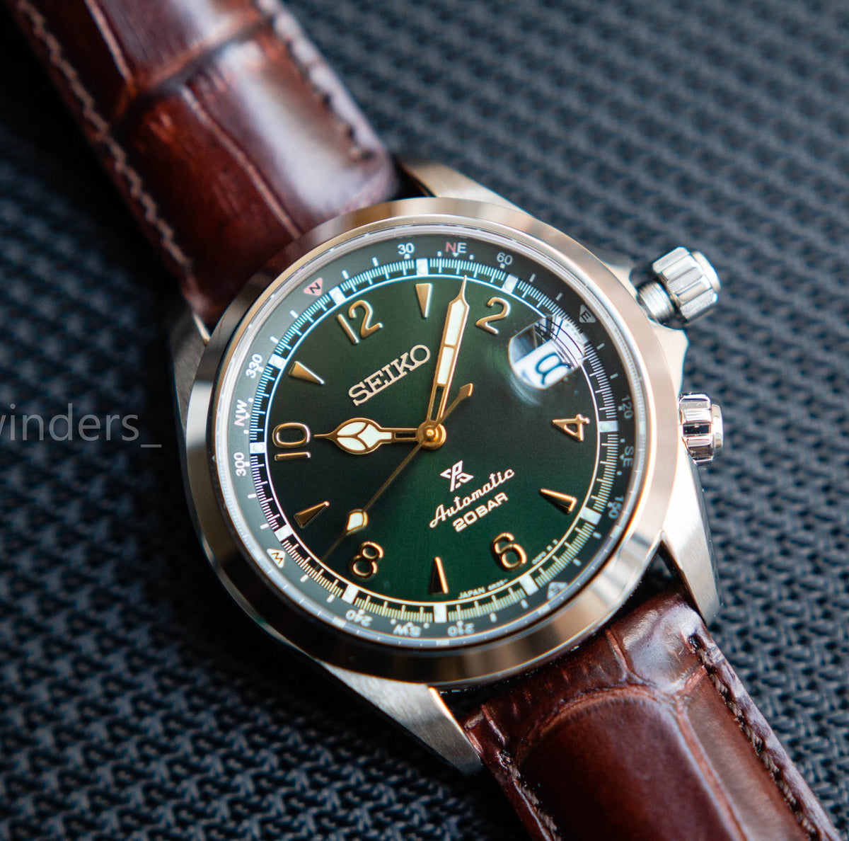 Seiko Prospex Alpinist Spb121j1 39mm Green Dial