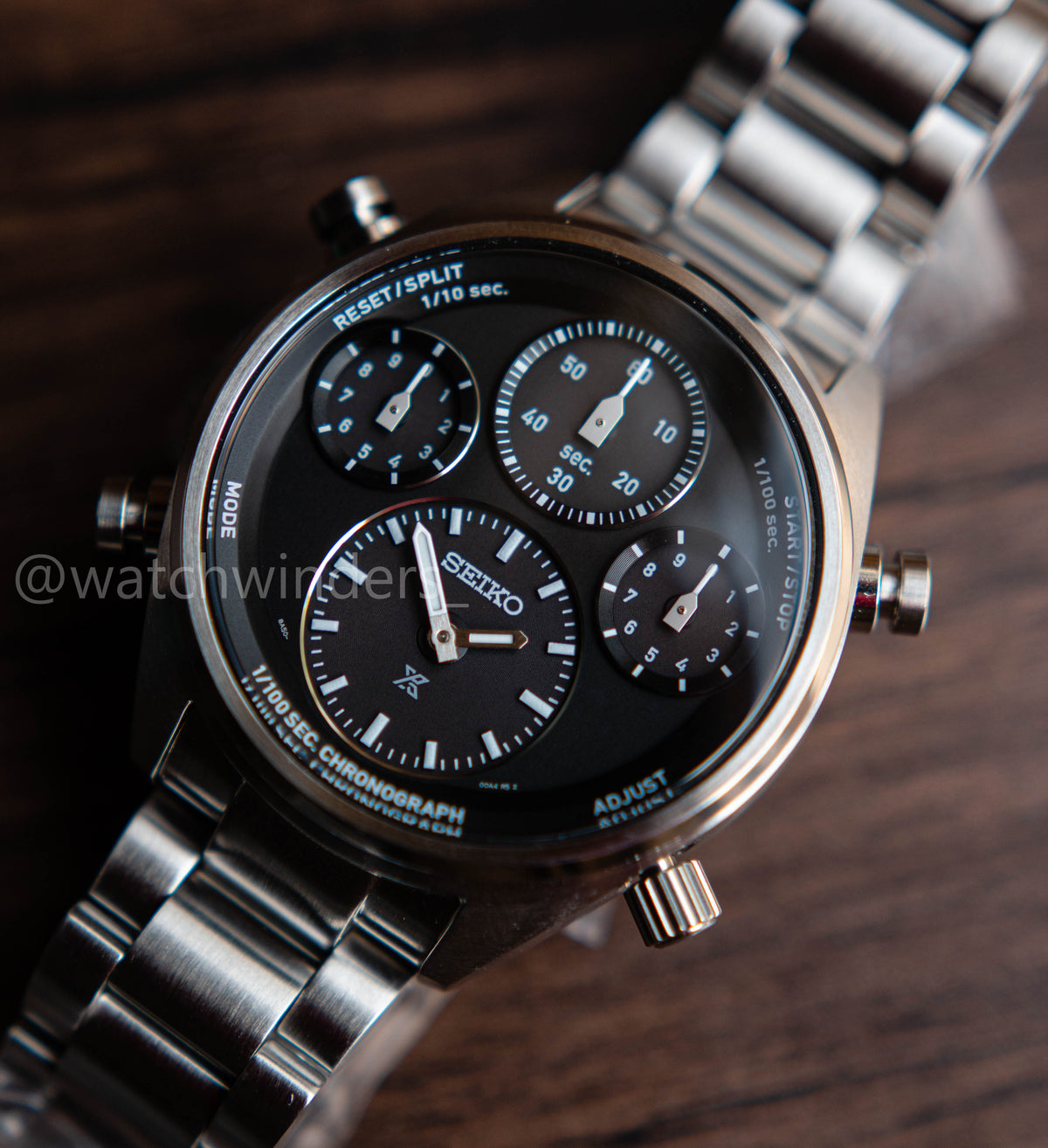 Seiko Prospex Speedtimer 1/100 Second Solar Chronograph SFJ003