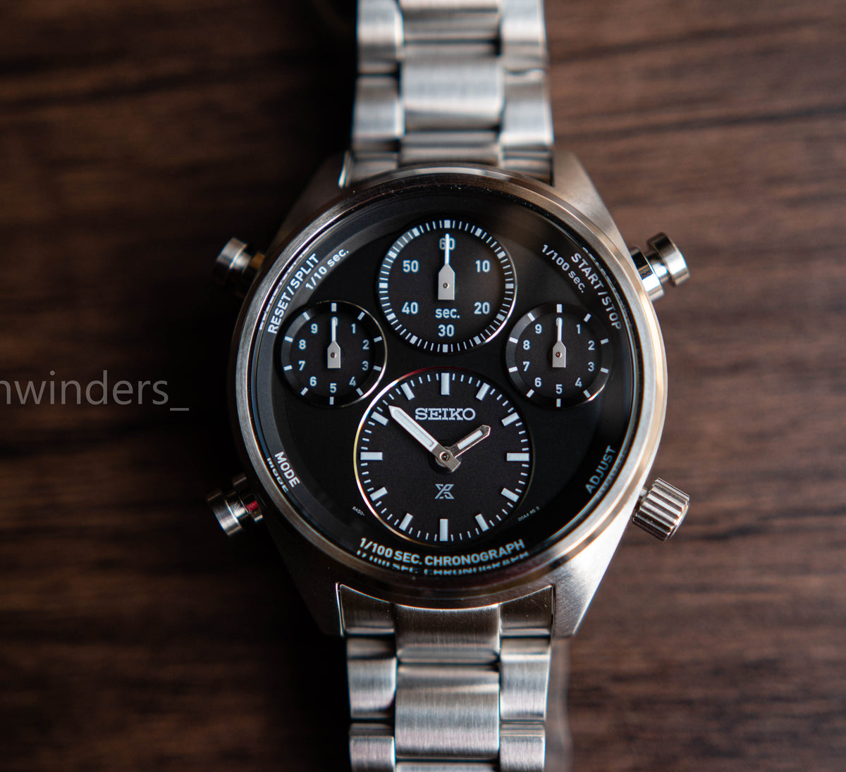 Seiko Prospex Speedtimer 1/100 Second Solar Chronograph SFJ003