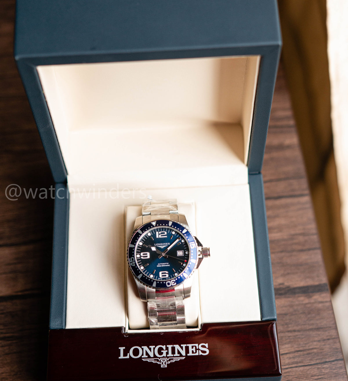 Longines Automatic Hydroconquest Blue Stainless Steel L3.742.4.96.6