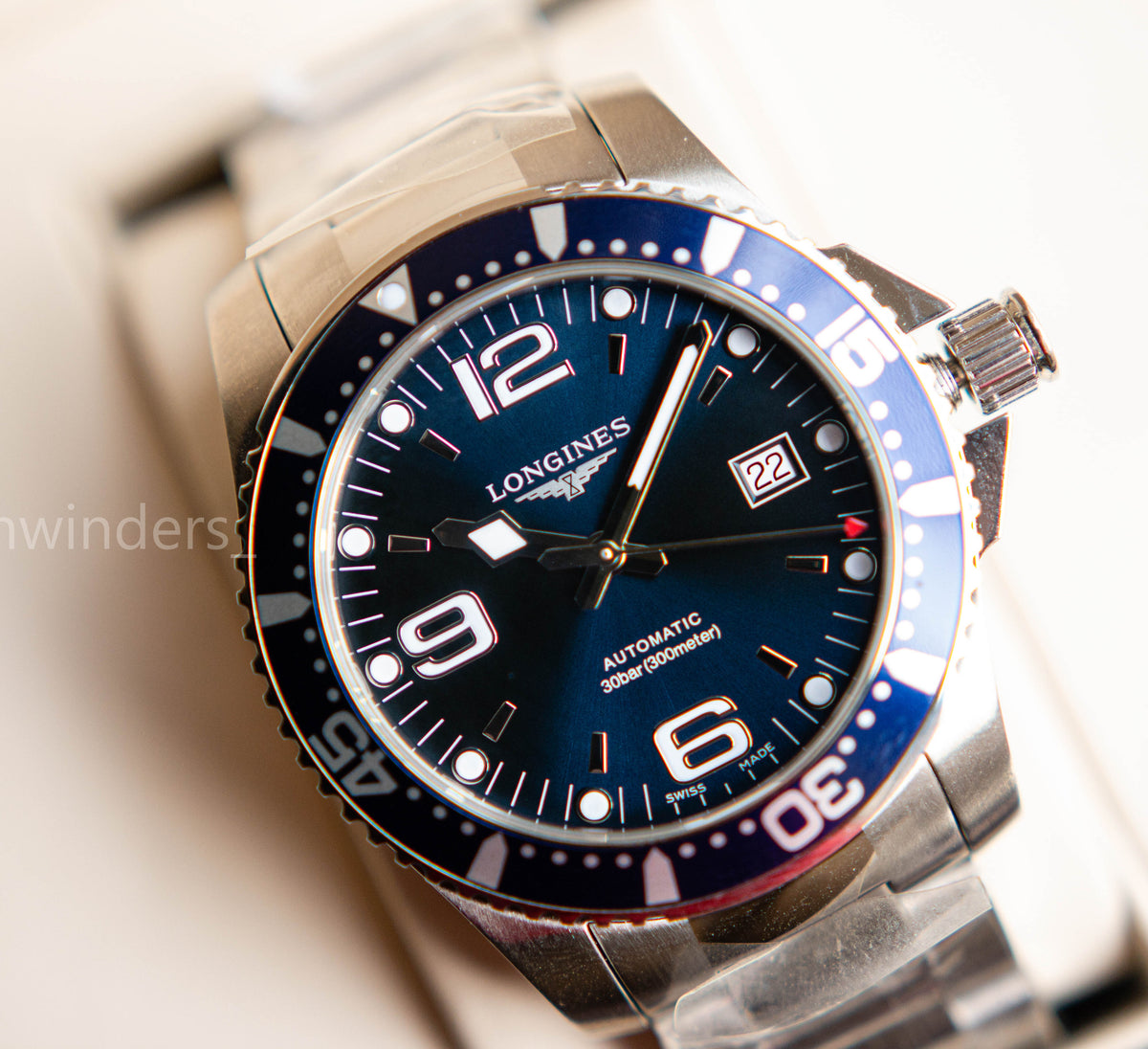 Longines Automatic Hydroconquest Blue Stainless Steel L3.742.4.96.6