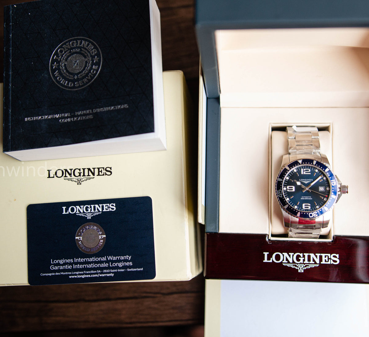 Longines Automatic Hydroconquest Blue Stainless Steel L3.742.4.96.6