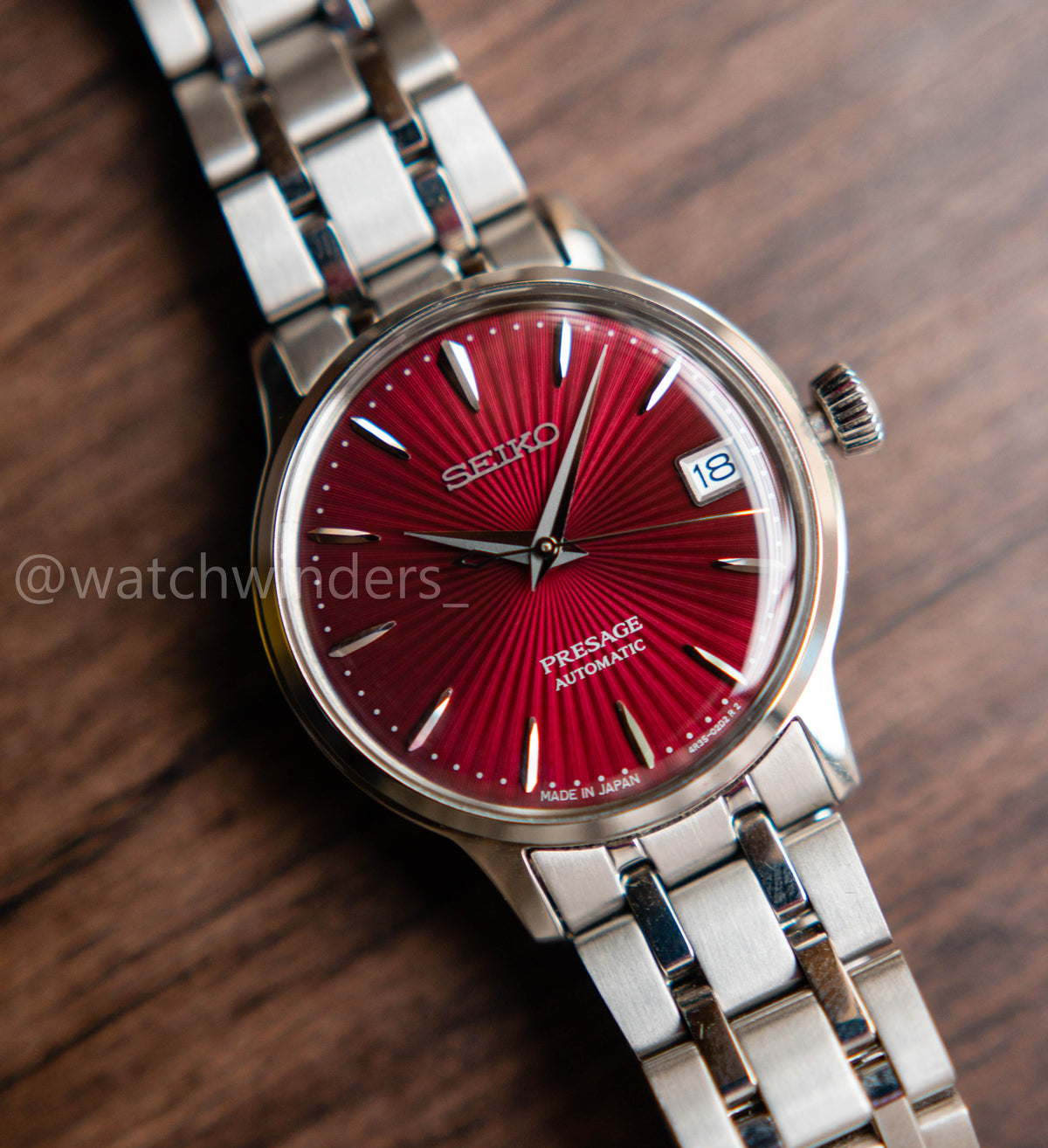 Seiko Presage Cocktail Time "Kir Royal" Red SRP853J1