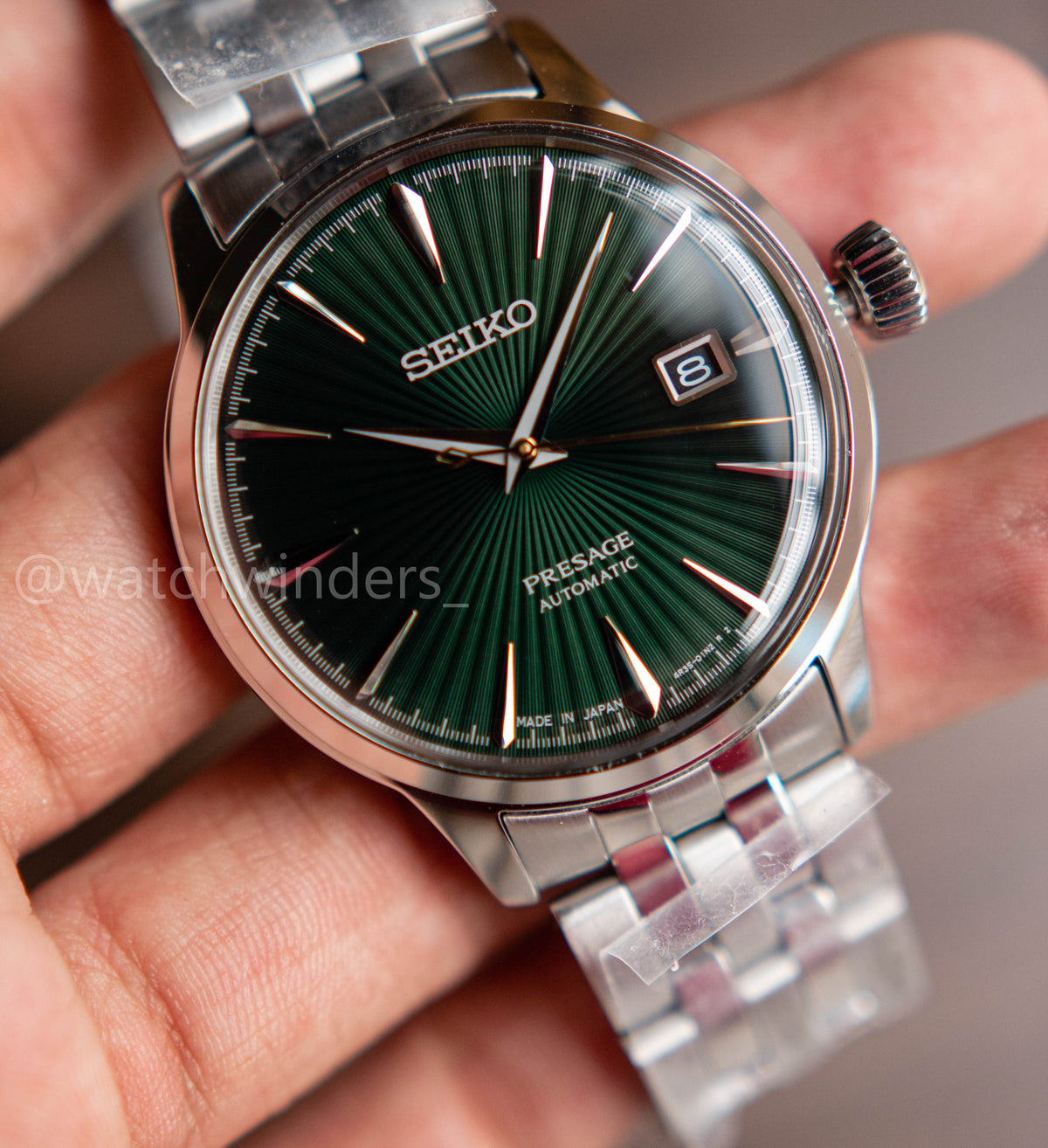 Seiko Presage Mockingbird Chain Green Dial SRPE15J1
