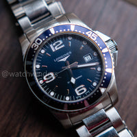 Longines Quartz Hydroconquest Blue Stainless Steel L3.730.4.96.6