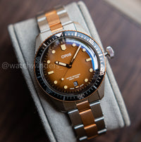 Oris Divers Sixty-Five Sunset Edition Steel and Bronze 01 733 7707 4356-07 8 20 17