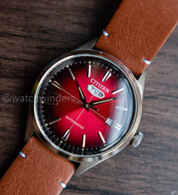 Citizen Mechanical Day-Date Red Dial NH8390-11X