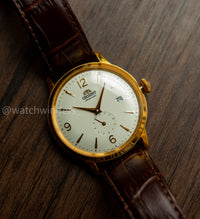 Orient Bambino Small Seconds Golden Dial RA-AP0004S10A