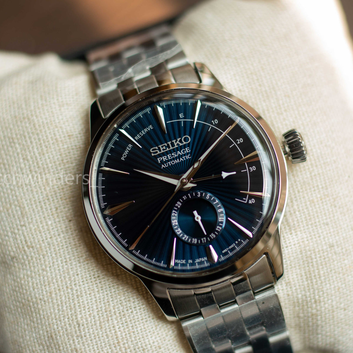 Seiko Presage Cocktail Time Blue moon Power Reserve SSA347J1