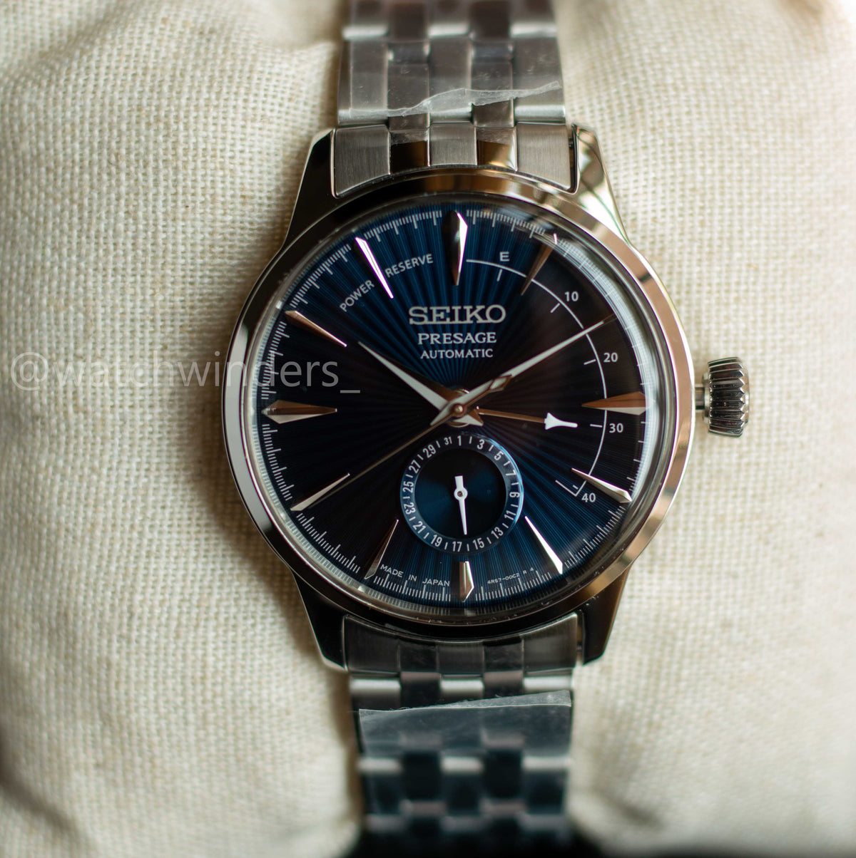 Seiko Presage Cocktail Time Blue moon Power Reserve SSA347J1