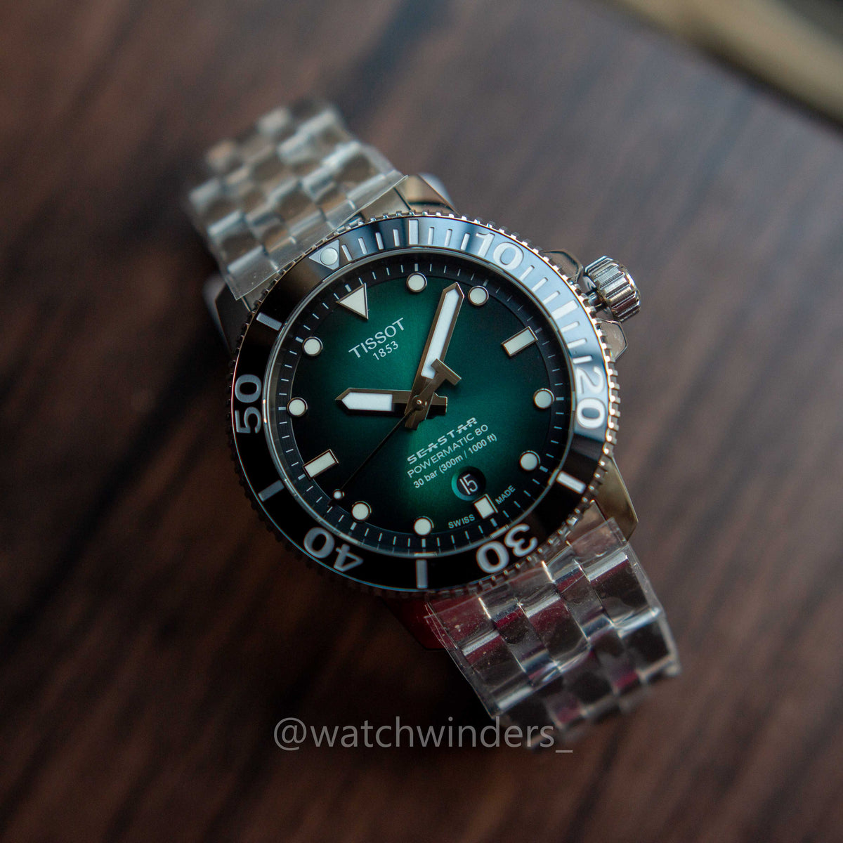 Tissot Seastar 1000 Powermatic 80 Green T120.407.11.091.01