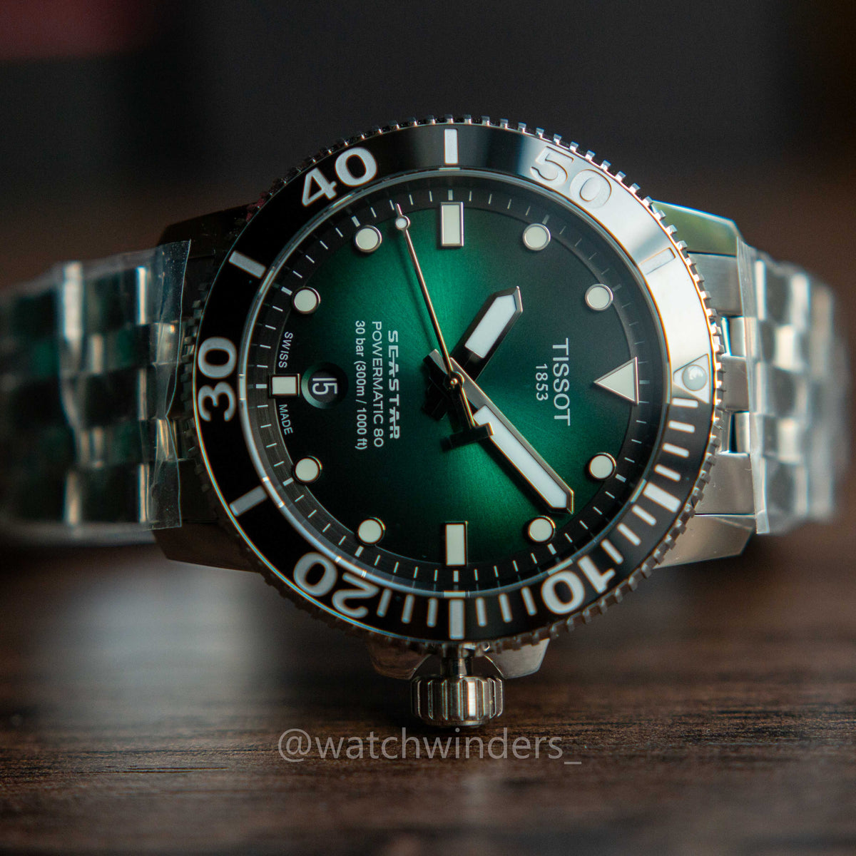 Tissot Seastar 1000 Powermatic 80 Green T120.407.11.091.01