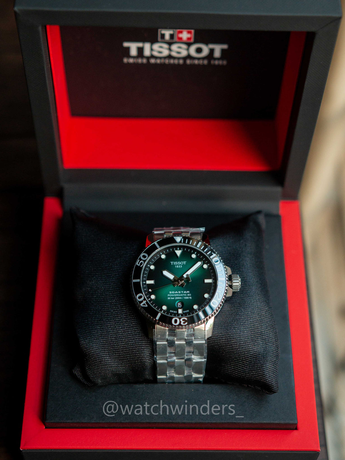 Tissot Seastar 1000 Powermatic 80 Green T120.407.11.091.01