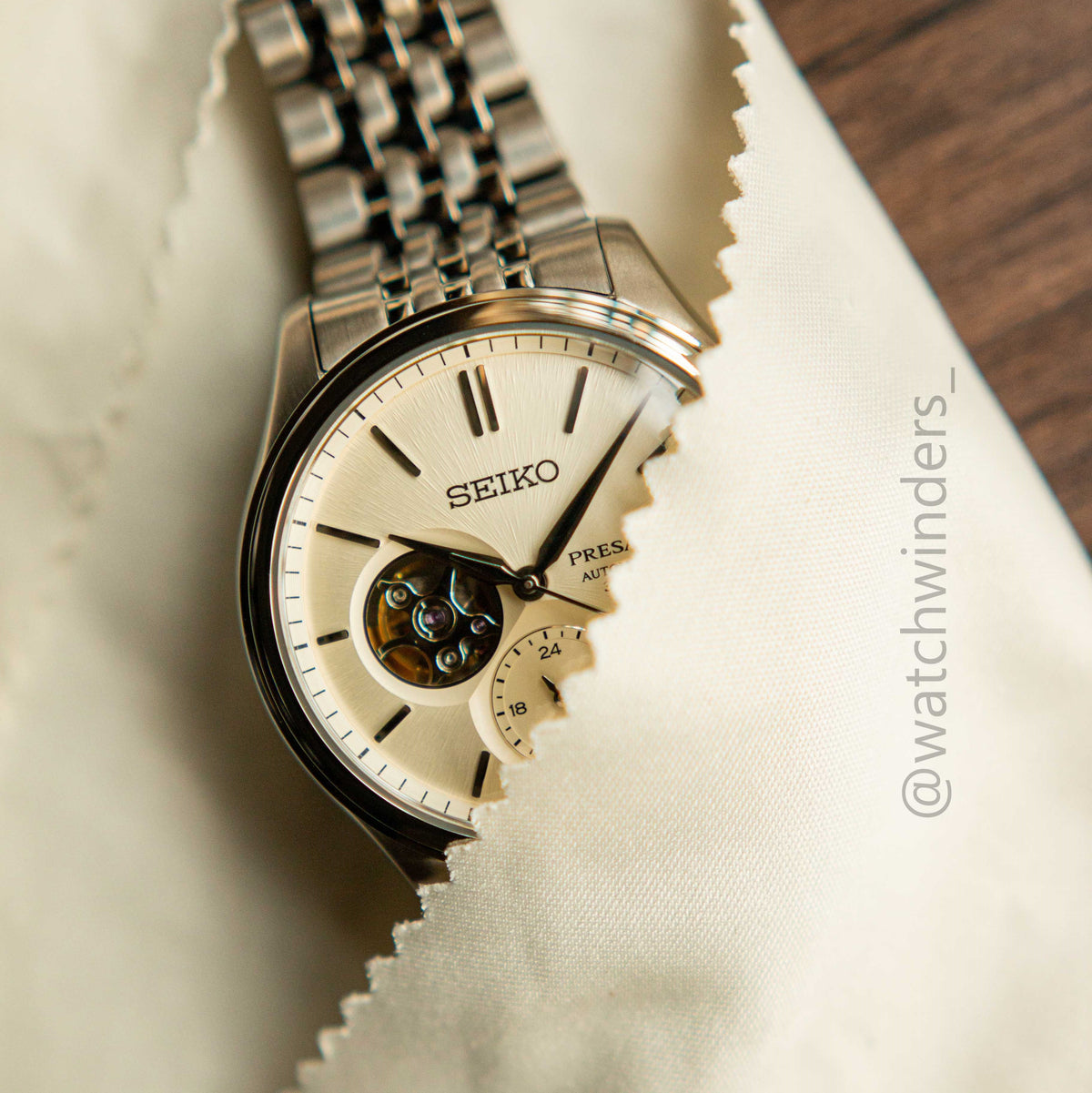 Seiko Presage Classic 'Semi-Skeleton' Open Heart SPB469