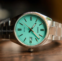 Casio Analogue Quartz Turquoise Blue Dial - 1302PD-2A2VEF
