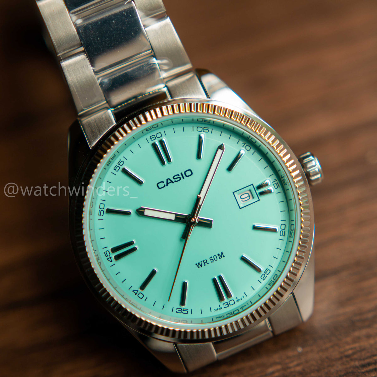 Casio Analogue Quartz Turquoise Blue Dial - 1302PD-2A2VEF