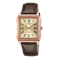 Casio Tank Champagne Roman Dial Rose Gold PVD MTP-B190RGL-9BV